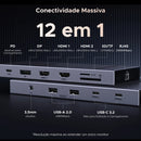 Hub USB - C 10 em 1 Premium 4K UltraSpeed – Conecte Tudo com Um Só Cabo - LCM STORELCM STORE14:86510-in-1 2HDMI;200007763:20133610010 - in - 1 2HDMIHub USB - C 10 em 1 Premium 4K UltraSpeed – Conecte Tudo com Um Só CaboBrasil